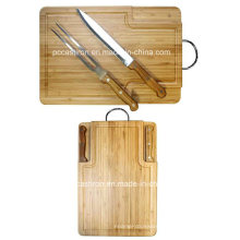 BBQ Tools Set Fork Knife with Bamboo Chopping Board